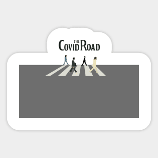 Covid road Sticker